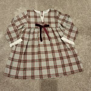 Babidu Girls Plaid Dress Sz 4